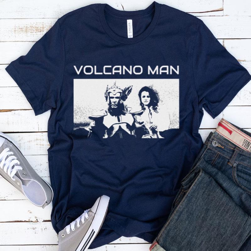Black And White Art Volcano Man Fire Saga Eurovision Shirts