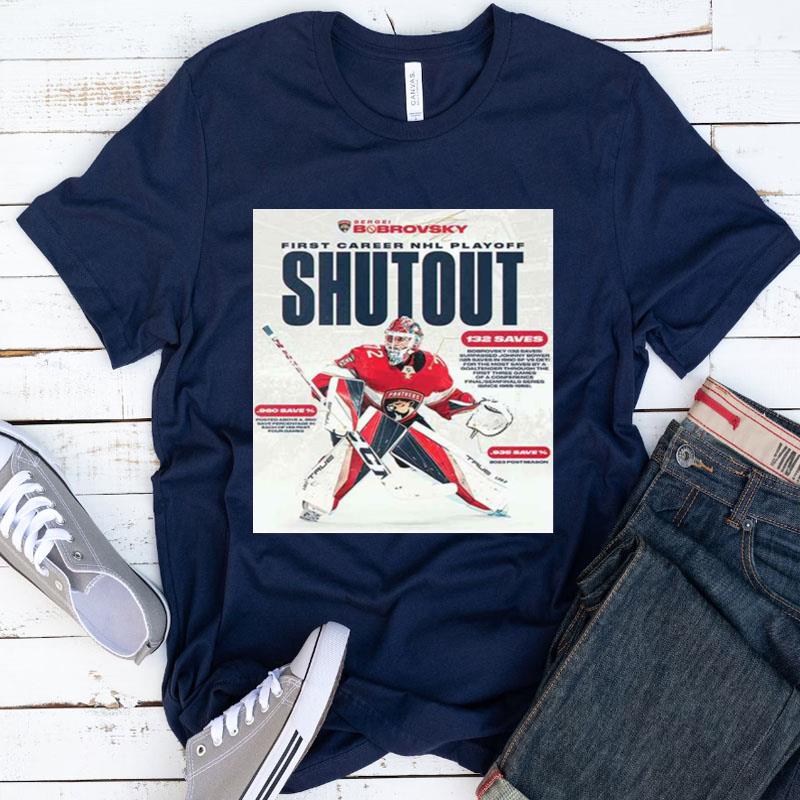 Bobrovsky First Career Nhl Playoff Shutout Shirts