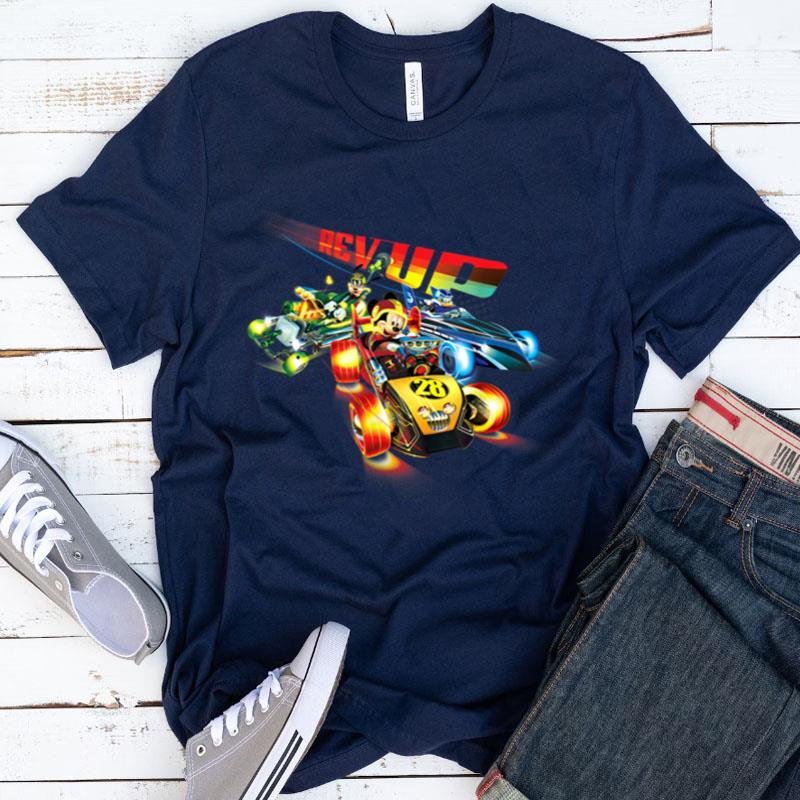 Disney Mickey And Goofy Race Rev Shirts