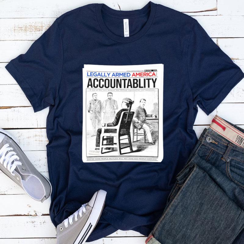 Electric Chair Accountability Shirts