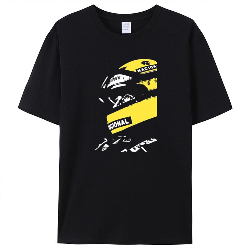 Essential Formula 1 Car Racing F1 Ayrton Senna Drawing Shirts