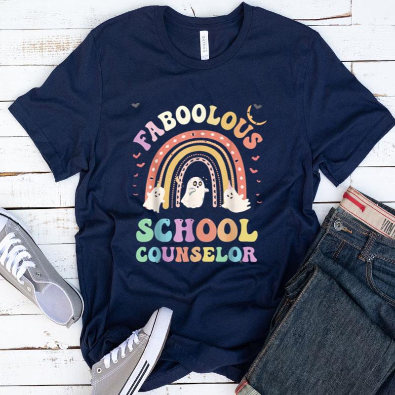 Faboolous School Counselor Ghost Halloween Funny Spooky Shirts