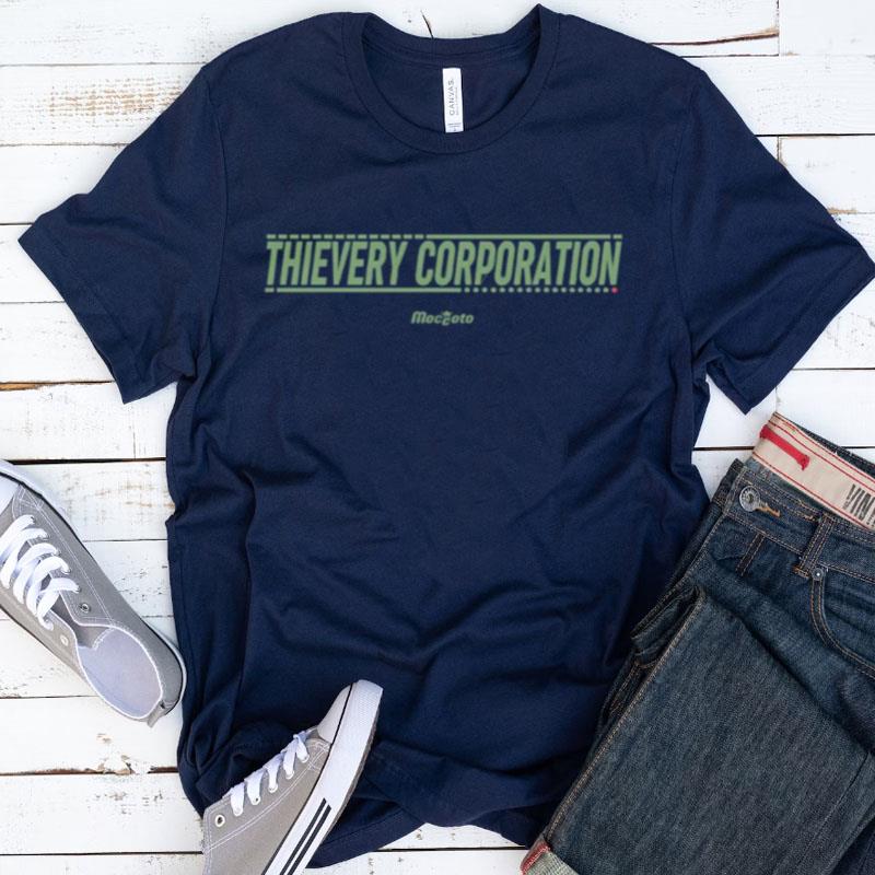 Green Logo Thievery Corporation Shirts
