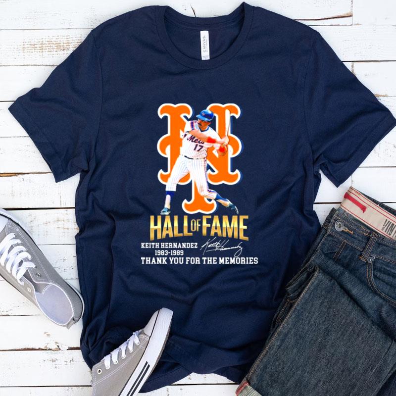 Hall Of Fame Keith Hernandez New York Mets 1983 1989 Thank You For The Memories Signatures Shirts