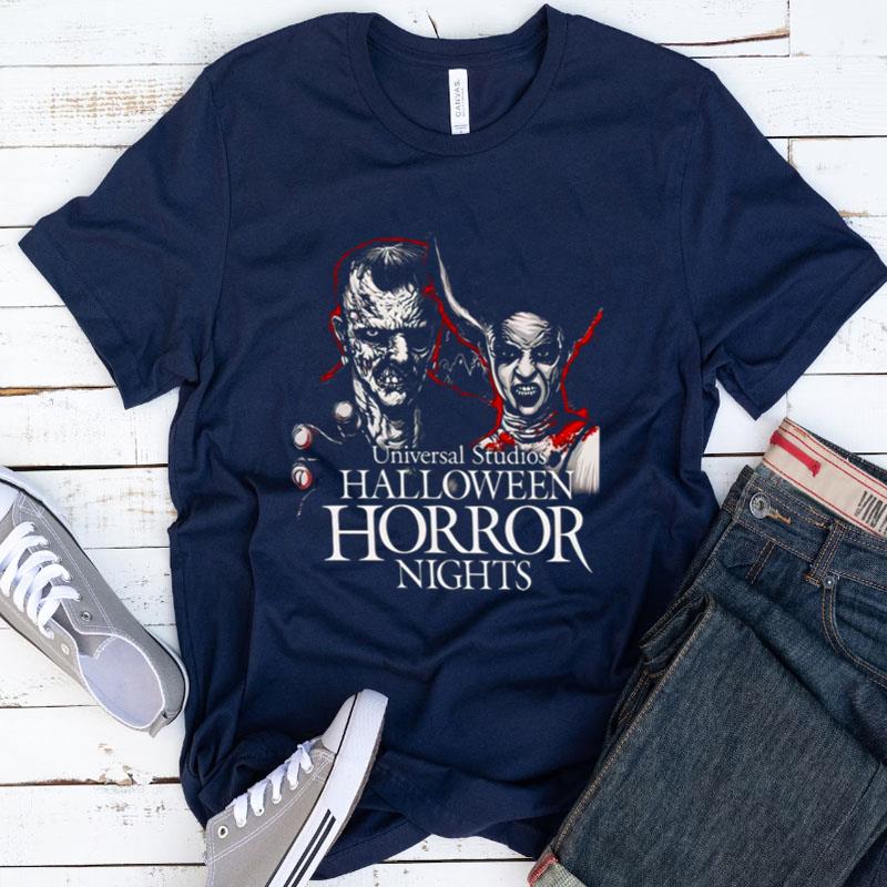Halloween Horror Nights Frankenstein & Bride Of Frankenstein Horror Movie Universal Monsters Shirts