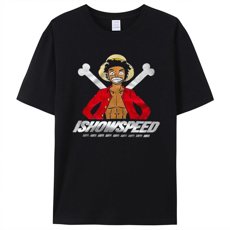 Luffy Ishowspeed Logo Shirts