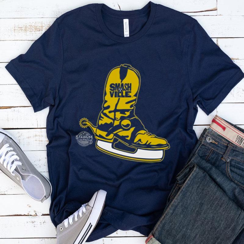 Nashville Predators Stadium Series Ls Skate Boot Shirts