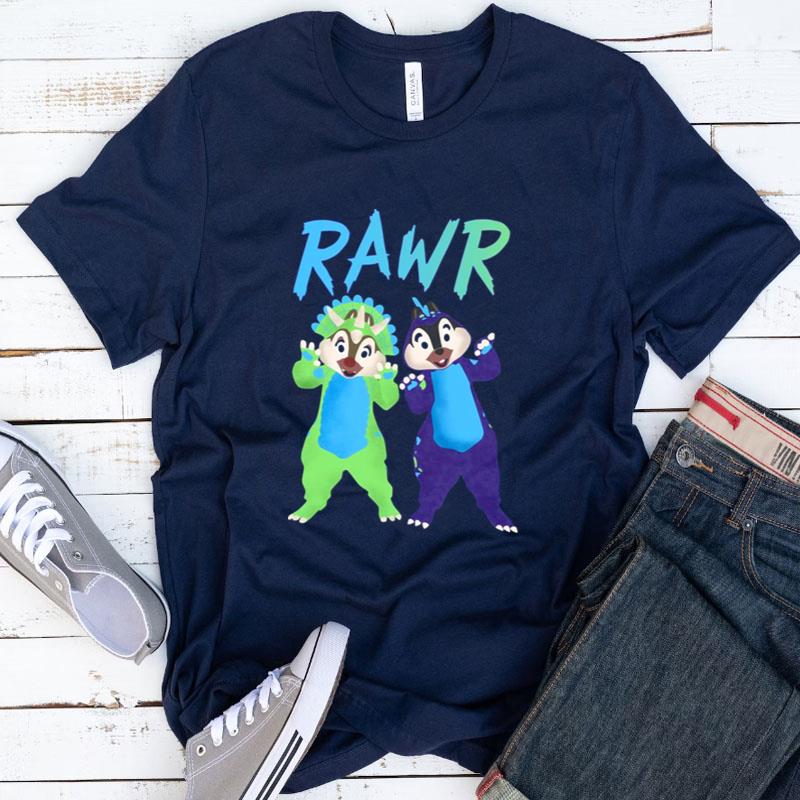 Rawr Funny Chip And Dale Disney Cartoon Shirts