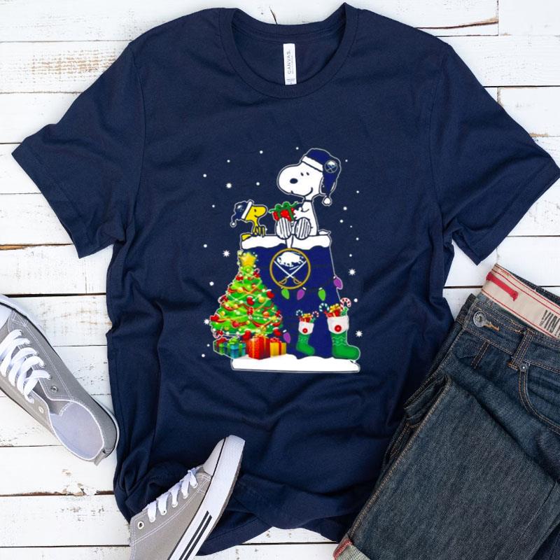 Santa Buffalo Sabres Snoopy And Woodstock Christmas Shirts