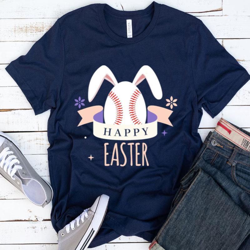 Sport Bunny Baseball Easter Day Egg Rabbit Baseball Ears Funny Shirts