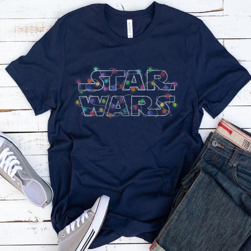 Star Wars Christmas Lights Logo Shirts