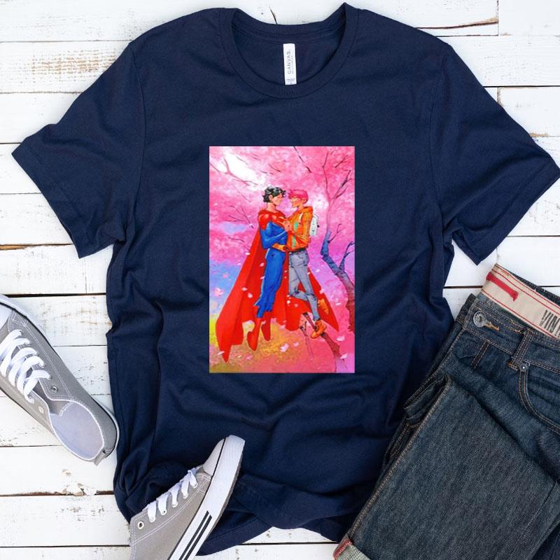 Superman Jon Kent Cherry Blossoms Shirts