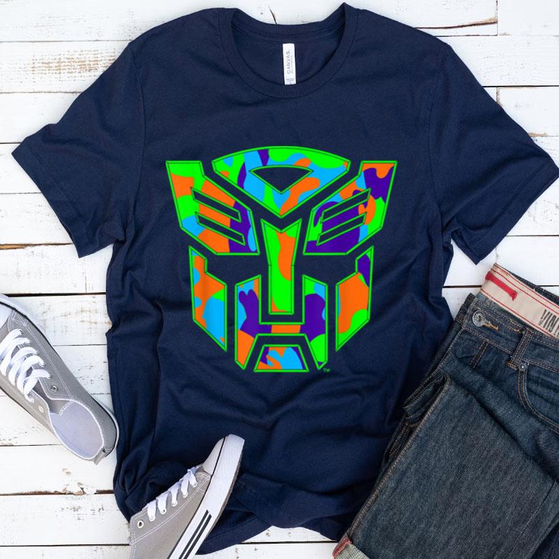 Us Transformers Logo Autobot Neon Camo Shirts