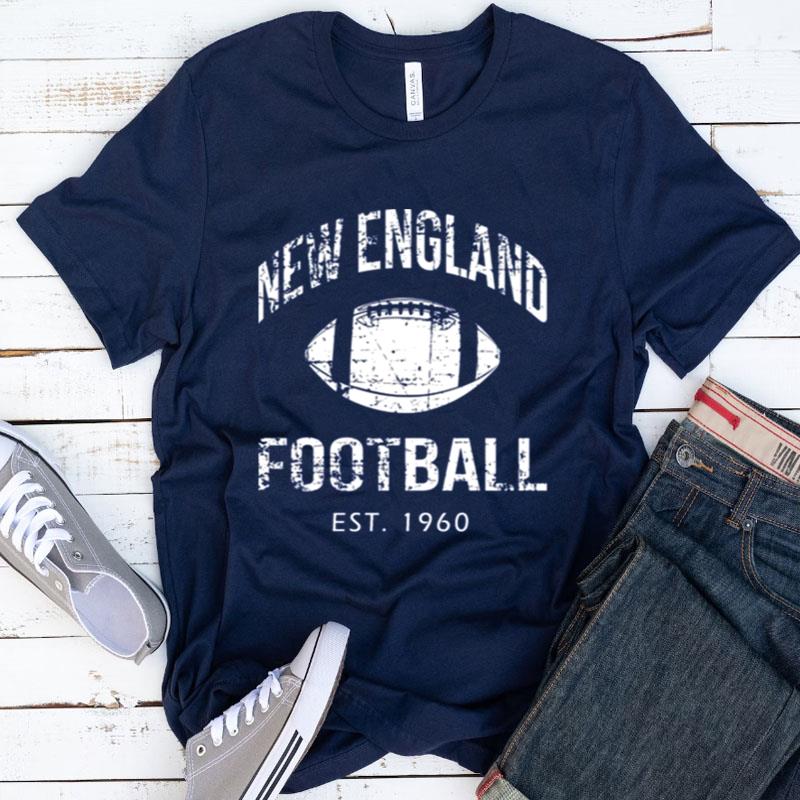 Vintage New England Team Est 1960 Navy New England Retro American Football Shirts