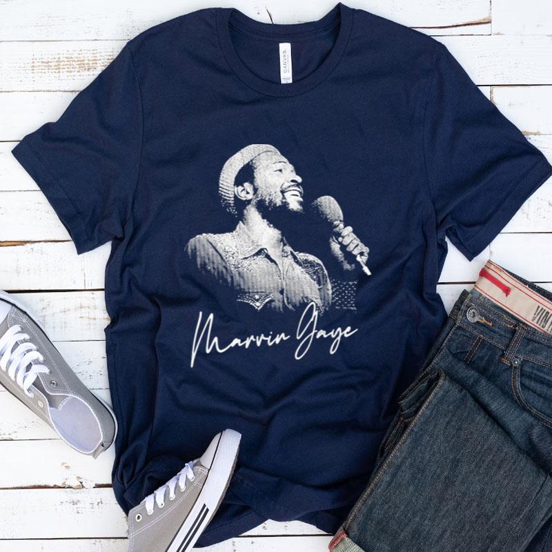 White Art Moment On Stage Marvin Gaye Shirts