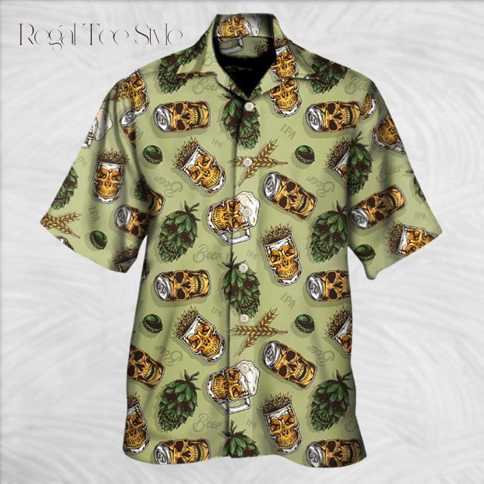Beer Favorite Bassic Background Hawaiian Shirt