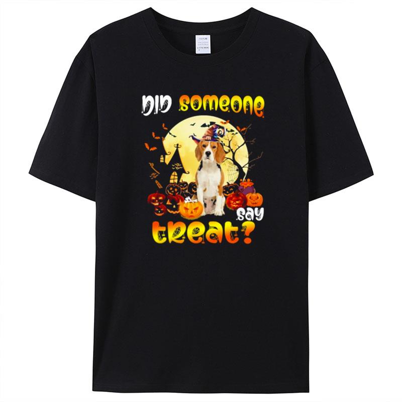 Black Boston Terrier Did Someone Say Treat Happy Halloween Shirts