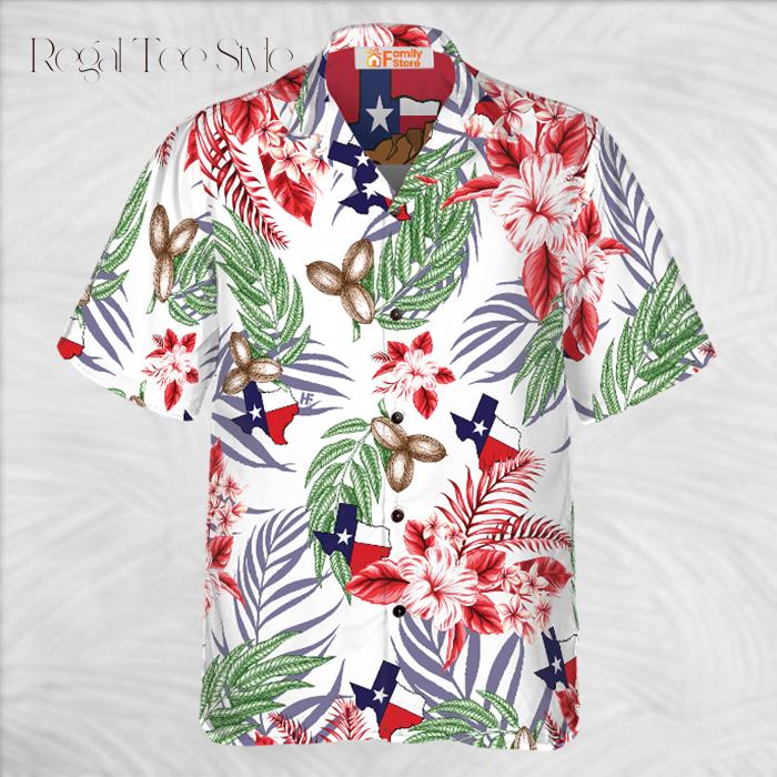 Bluebonnet Texas Pecan Version Proud Texas Hawaiian Shirt