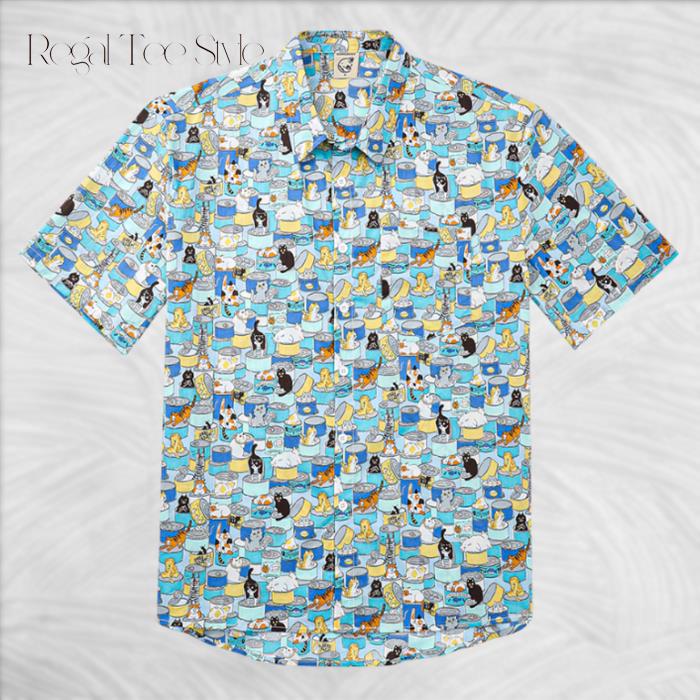Cat In The Can Hawaiian Shirt