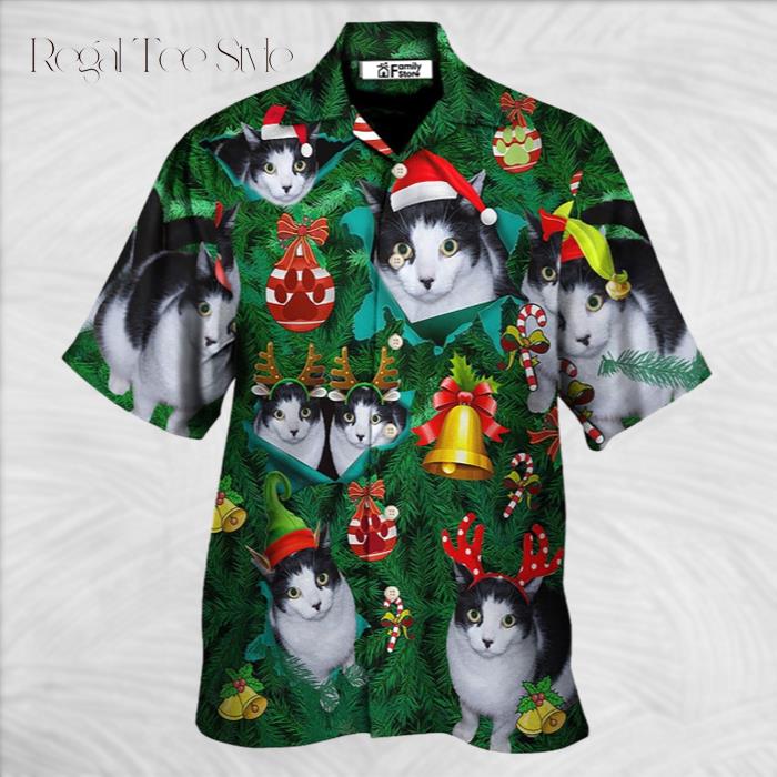 Cat Lovely Cat Christmas Hawaiian Shirt