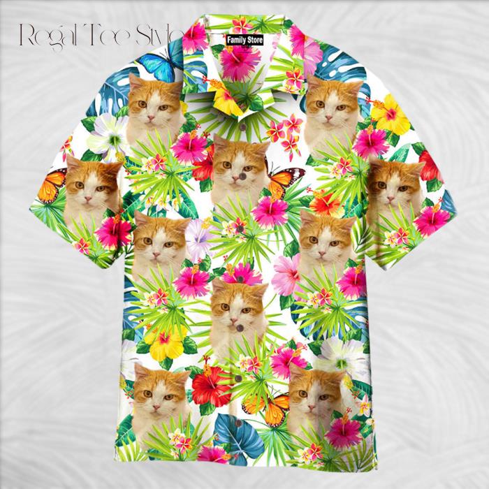 Cat Lovely Cat In My Heart Custom Hawaiian Shirt