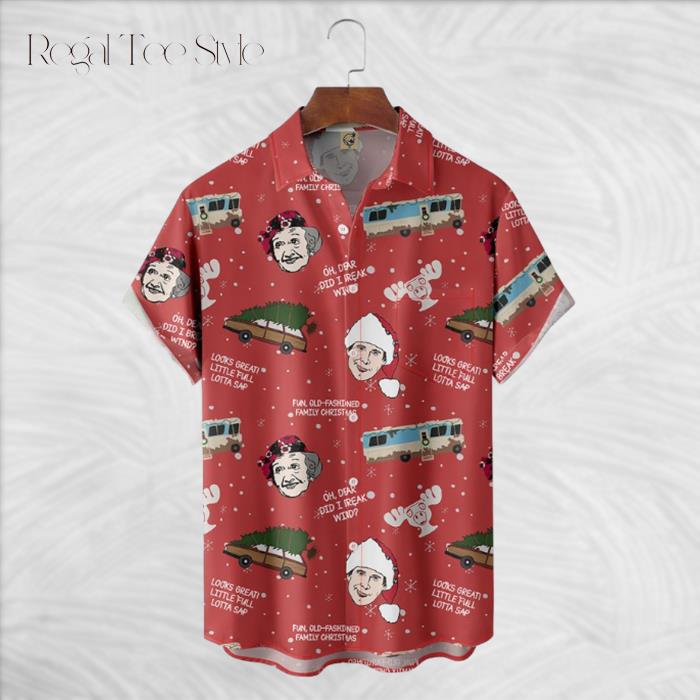 Christmas Looks Great Little Full Lotta Sap Hawaiian Shirt