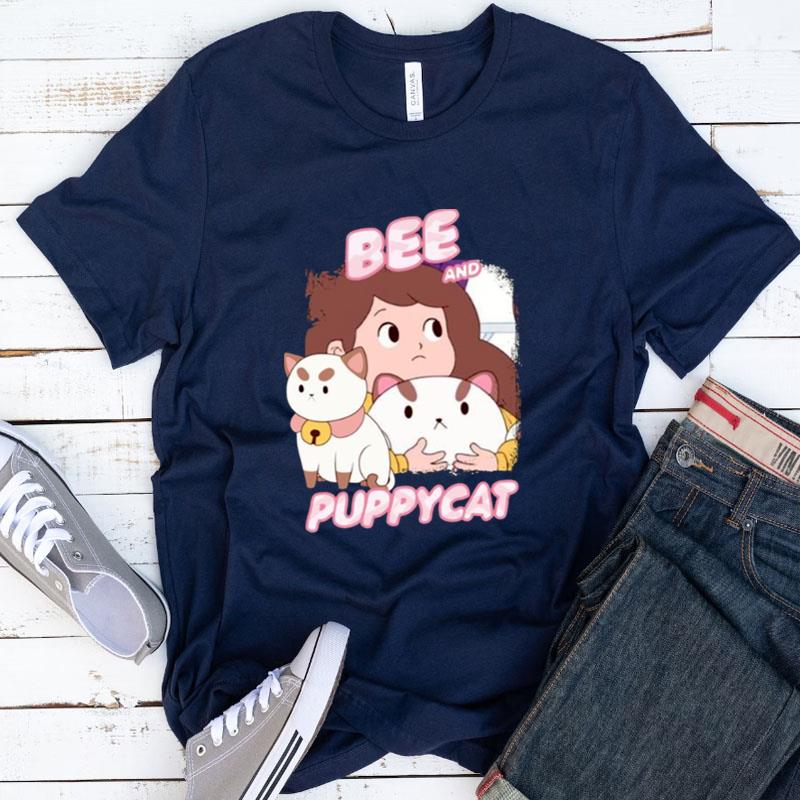 Collage Design Bee And Puppycat Cartoon Shirts