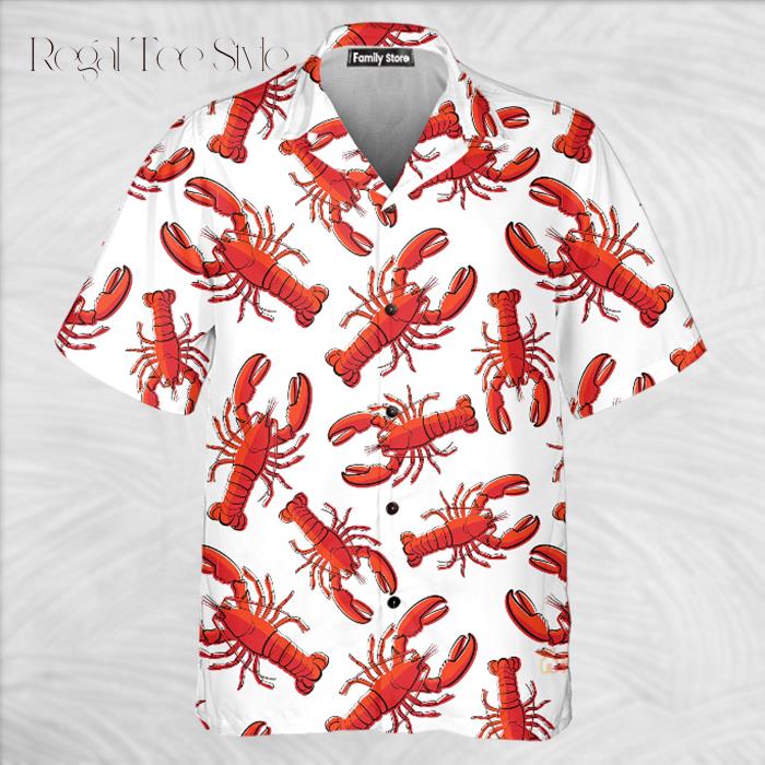 Crawfish Life Is Better With Red Lobster Seafood Red And White Hawaiian Shirt