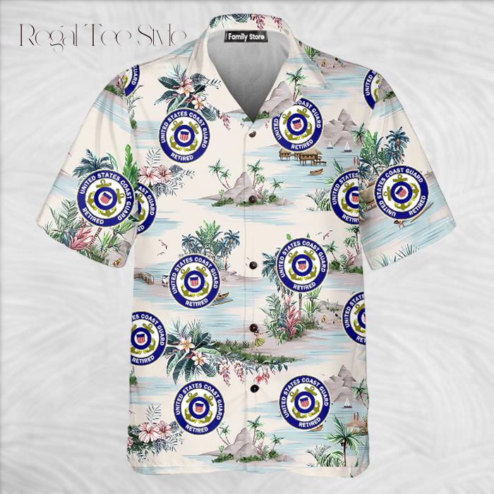 Custom Logo Mountains And Rivers Team Hawaiian Shirt
