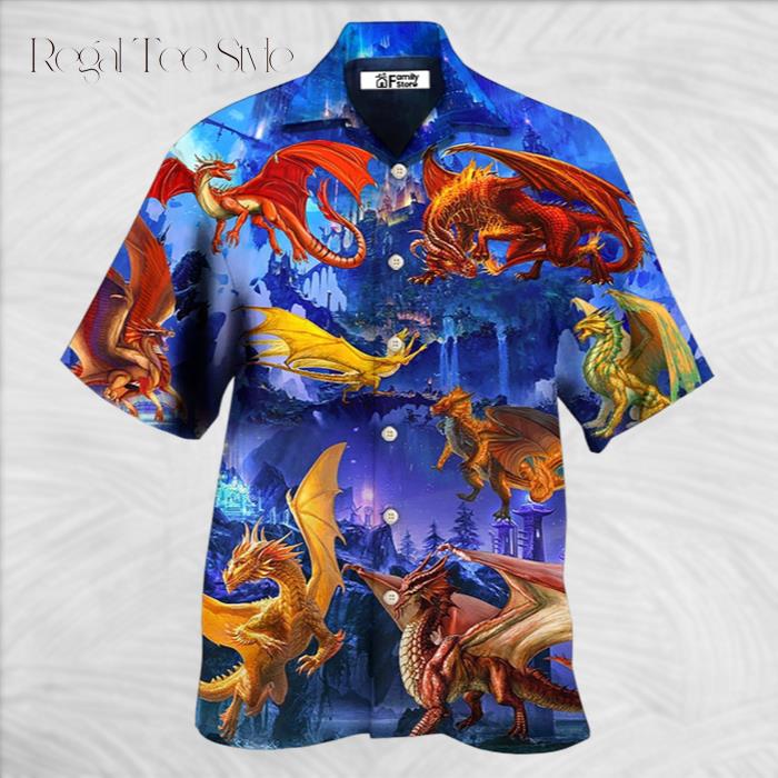 Dragon Fantasy Style Hawaiian Shirt