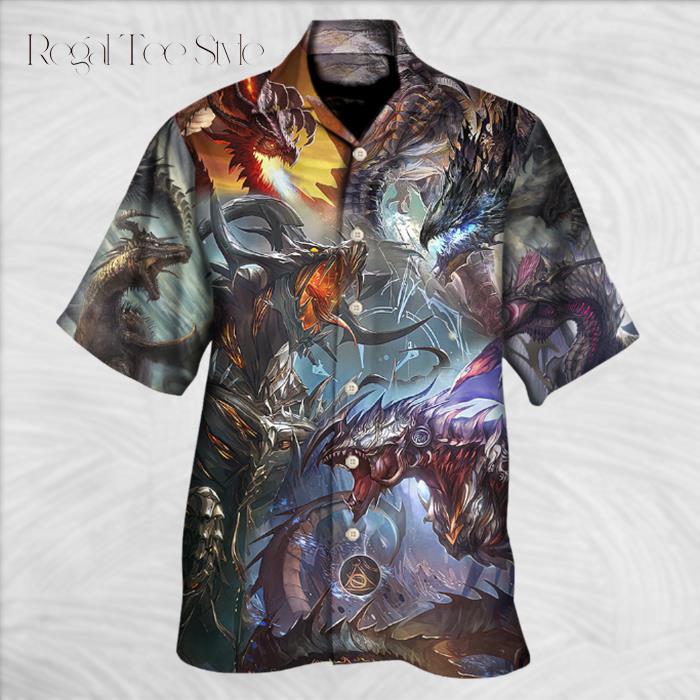 Dragon Fantasy World Dragon Magic Hawaiian Shirt