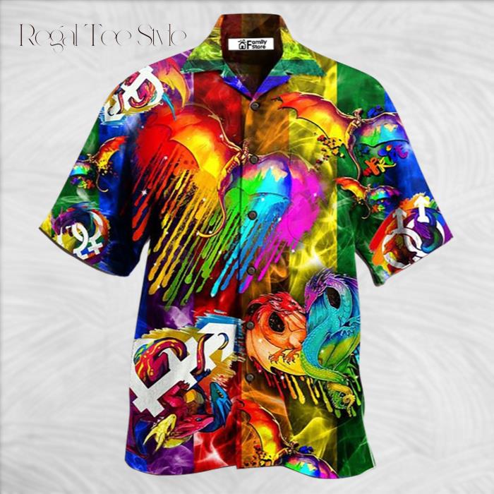 Dragon LGBT Love Life Amazing Hawaiian Shirt