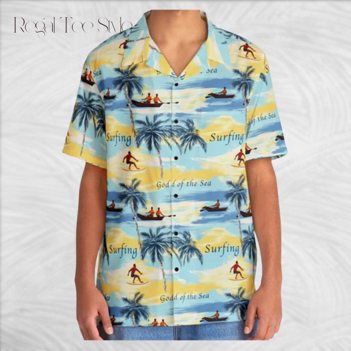Freddie Mercury Surfing Cosplay Hawaiian Shirt