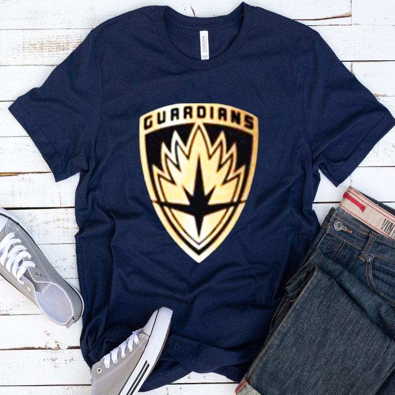 Golden Logo Guardians Of The Galaxy Shirts
