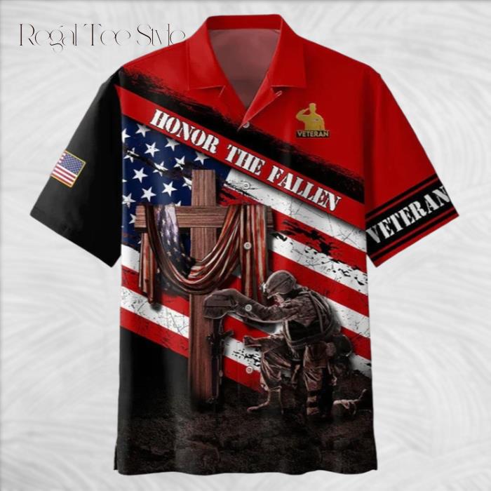 Honor The Fallen Veteran 3D All Over Printed Hawaiian Shirt
