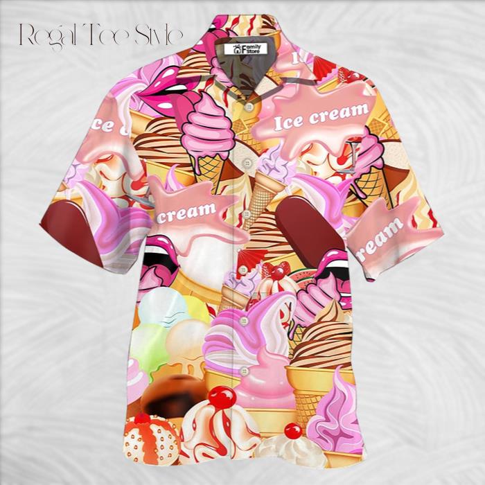 Ice Cream Color Style Hawaiian Shirt