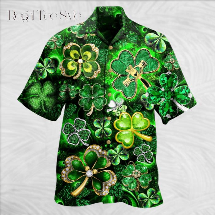 Irish Pride Happy St Patricks Day Hawaiian Shirt