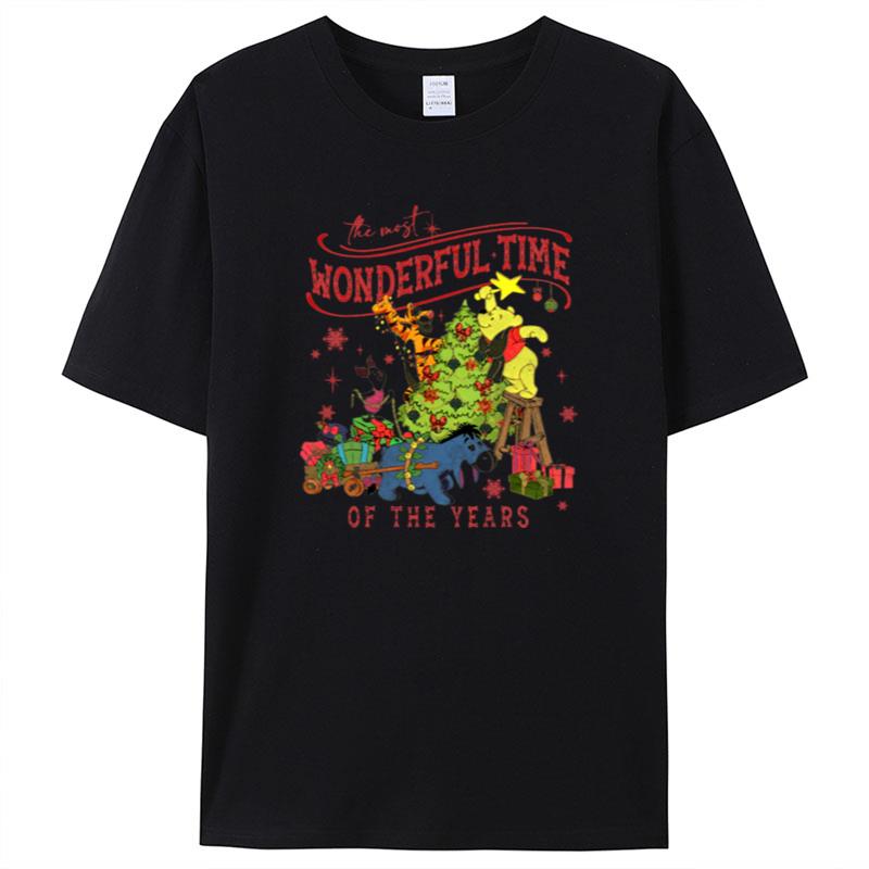 It's The Most Wonderful Time Of The Years Winnie The Pooh Christmas Light Shirts