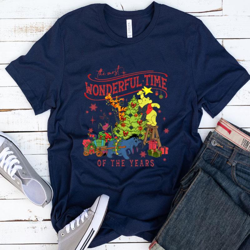 It's The Most Wonderful Time Of The Years Winnie The Pooh Christmas Light Shirts