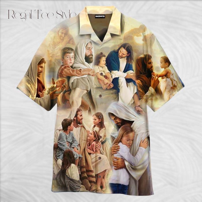 Jesus With The Children Hawaiian Shirt