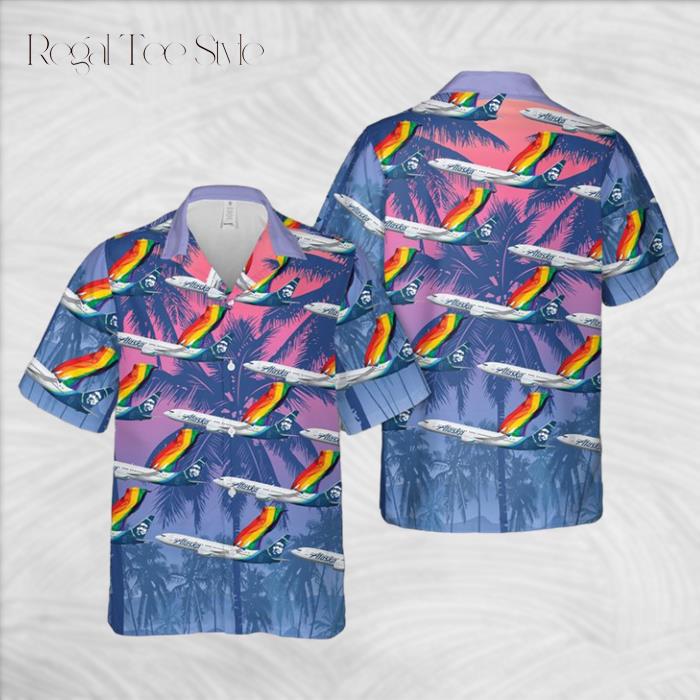LGBT Alaska Fly With Pride Hawaiian Shirt
