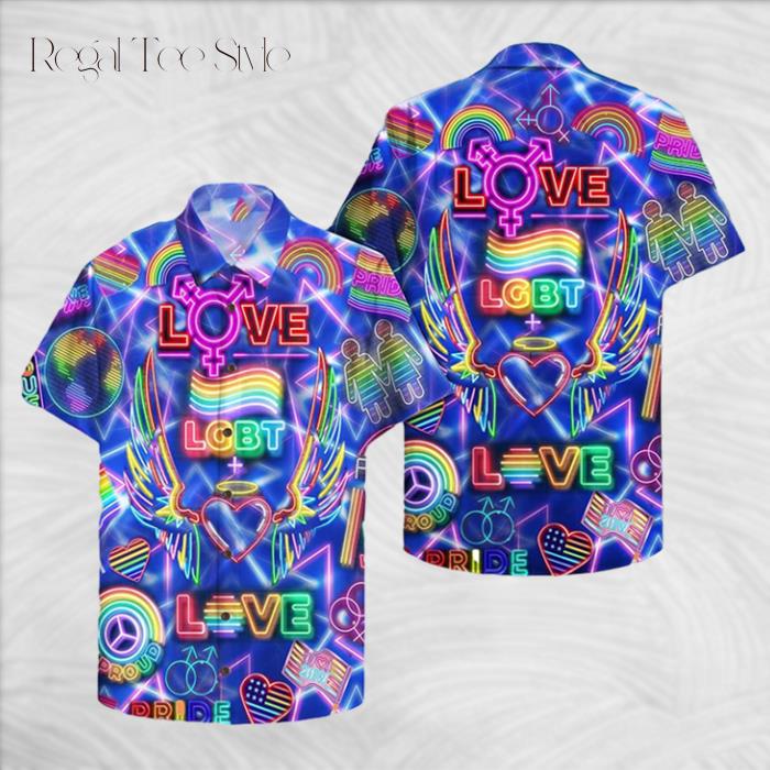 LGBT For Ally Lesbian Gaymer Hawaiian Shirt