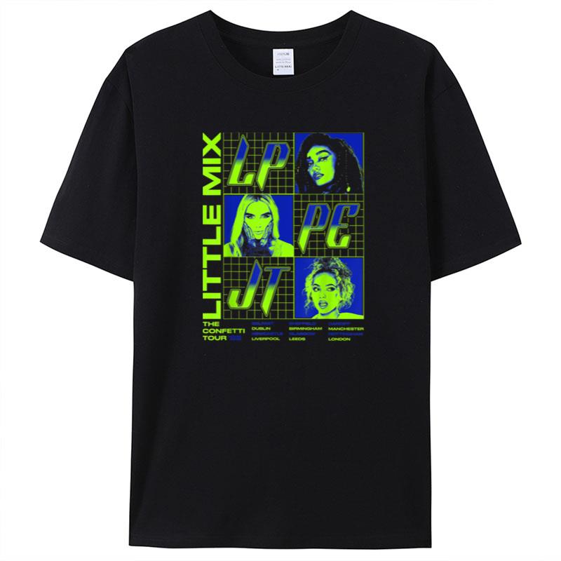 Little Mix The Confetti Tour Neon Grid Shirts