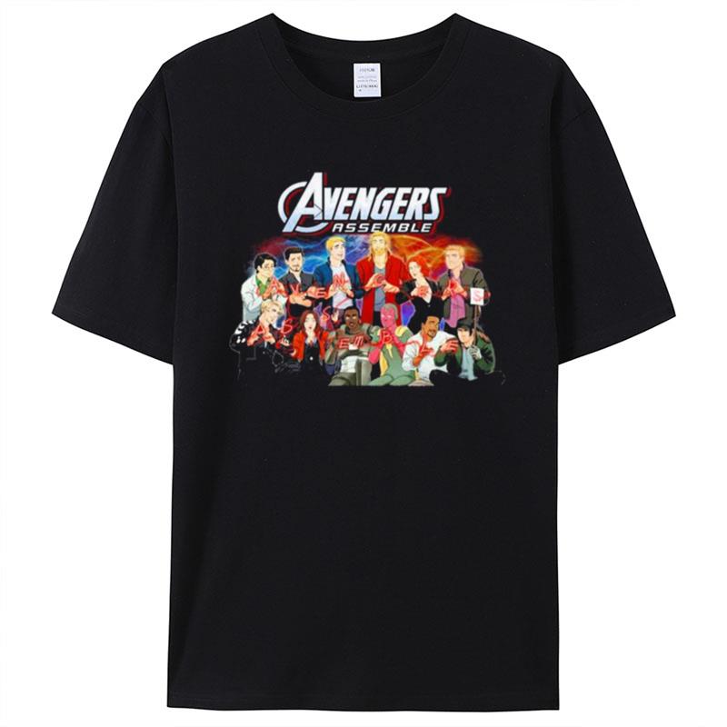 Marvel Avengers Assemble Characters Tv Show Shirts