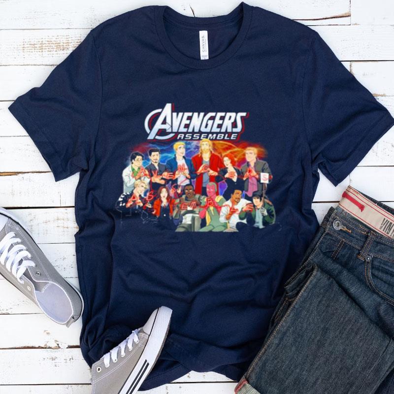 Marvel Avengers Assemble Characters Tv Show Shirts
