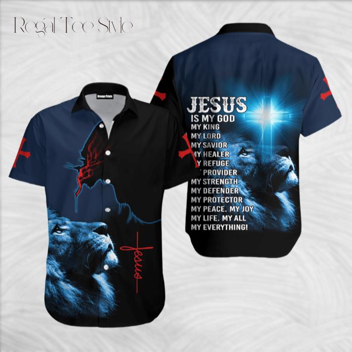 My King My Lord My Savior Awesome Jesusn Hawaiian Shirt