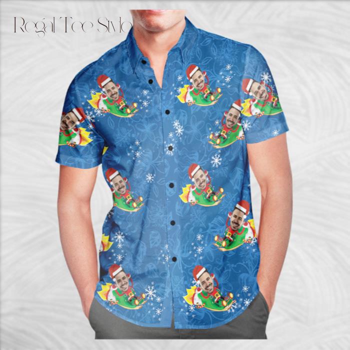 Personalized Funny Santa Claus Hawaiian Shirt