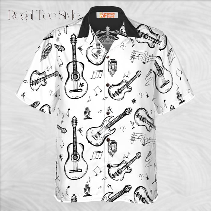 Personalized My Favorite Guitarist Name Custom Hawaiian Shirt