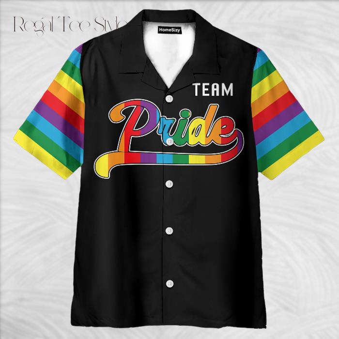 Personalized Name And Number Lgbt Pride Team Hawaiian Shirt