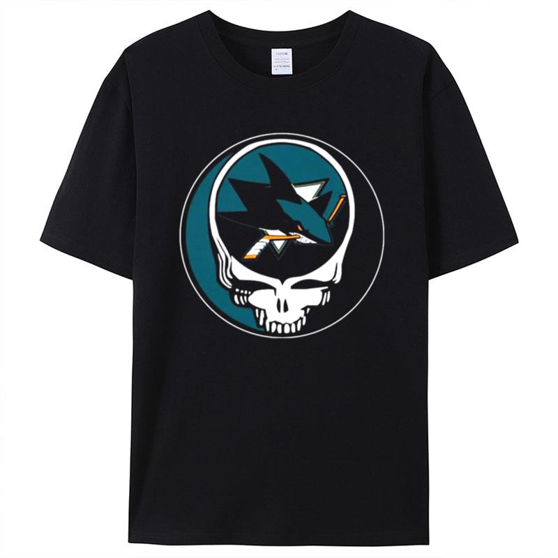 San Jose Sharks Grateful Dead Steal Your Face Hockey Nhl Shirts